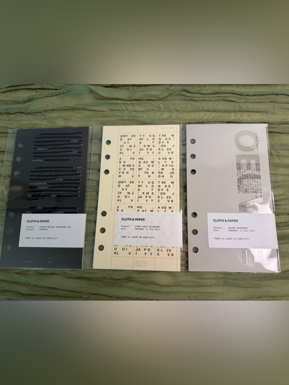 Cloth & Paper Personal Planner Dashboard Bundle